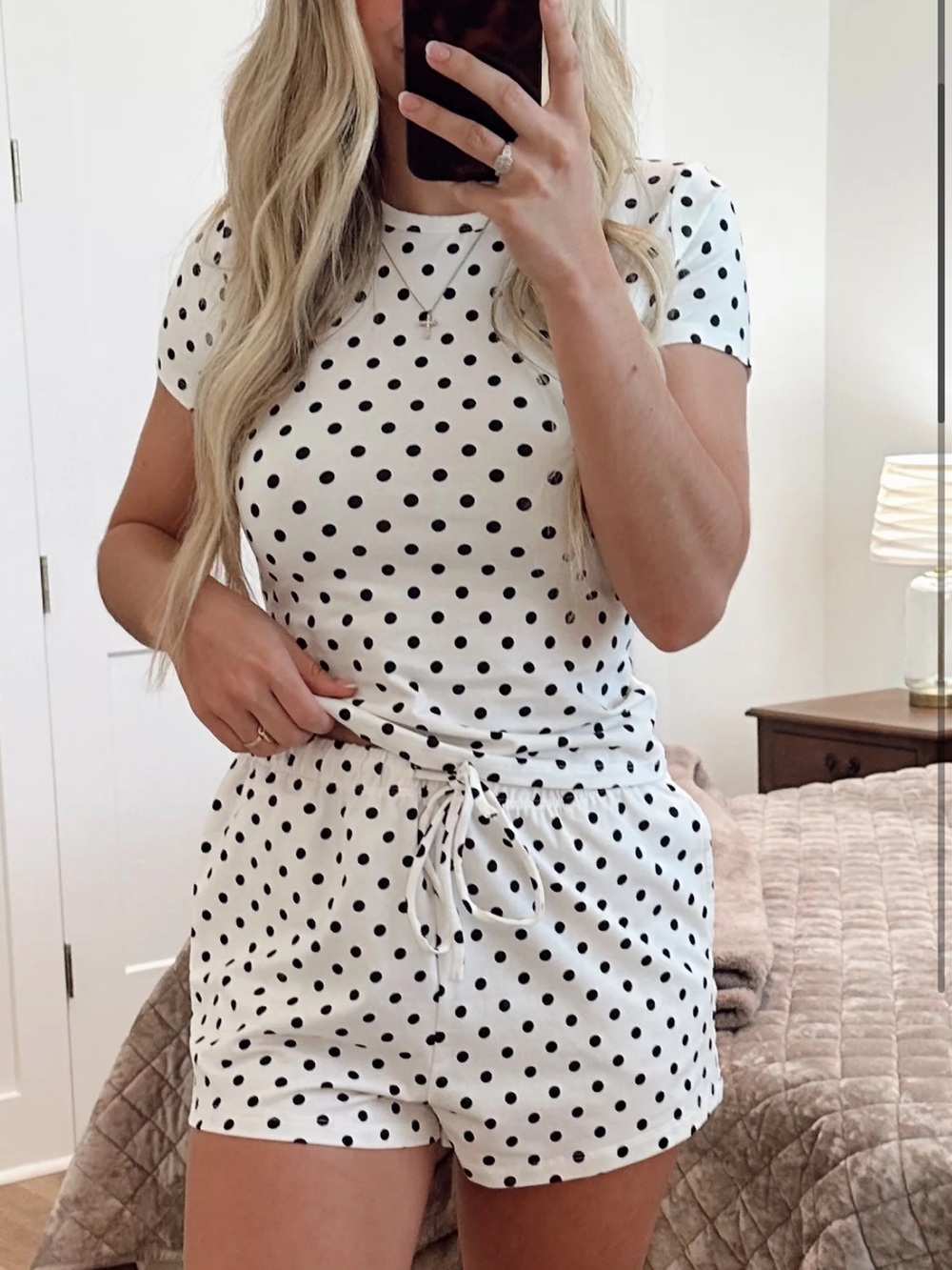 NWT Women’s Polka Dot Set Size M